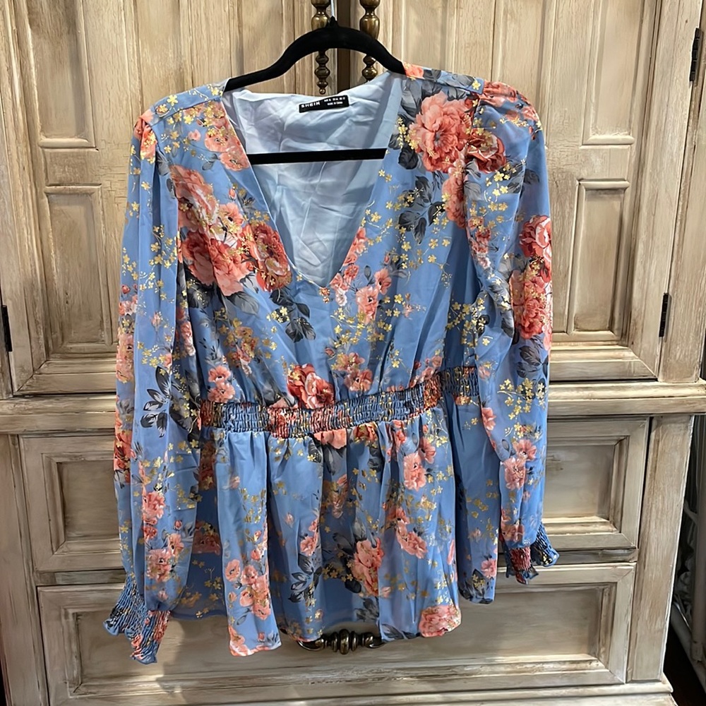 Shein Long Sleeve Maternity Blouse